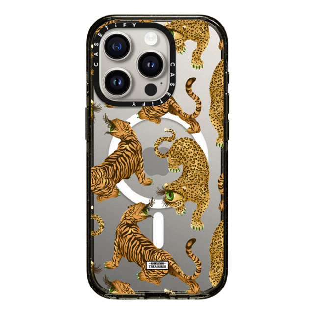 Useless Treasures x CASETiFY iPhone 15 Pro ケース Tiger,Animal ブラック インパクトケース MagSafe対応 Tiger Eye By Useless Treasures Mother's Day Useless Treasures x CASETiFY iPhone 15 Pro ケース Tiger,Animal ブラック インパクトケース MagSafe対応 Tiger Eye By Useless Treasures Mother's Day