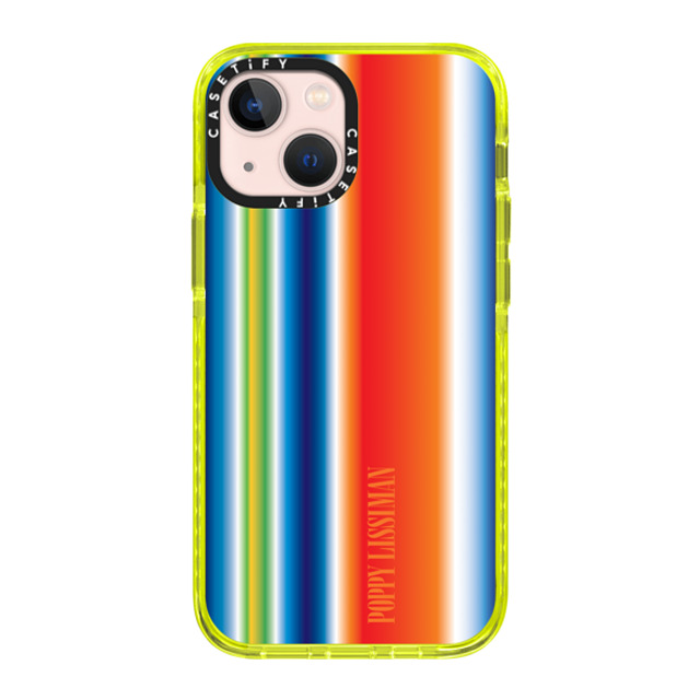 Poppy_Lissiman x CASETiFY iPhone 13 Mini Case ネオン イエロー インパクトケース Blurred Lines Case Mother's Day Poppy_Lissiman x CASETiFY iPhone 13 Mini Case ネオン イエロー インパクトケース Blurred Lines Case Mother's Day