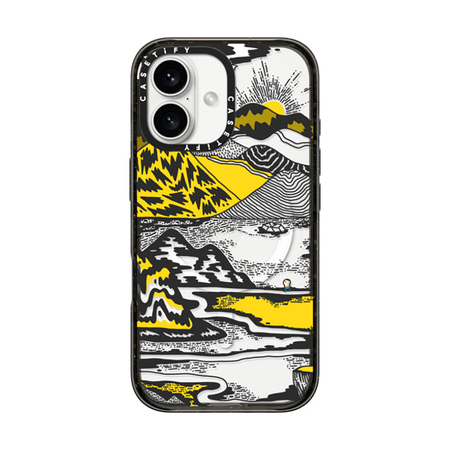 CASETiFY iPhone 16 ケース ブラック インパクトケース MagSafe対応 Geometric,Nature,Abstract You Are Not Alone