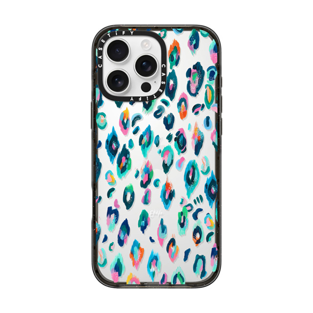 EttaVee x CASETiFY iPhone 16 Pro Max ケース Leopard,Fine Art ブラック インパクトケース Leopard Print no.1 by EttaVee Back to School EttaVee x CASETiFY iPhone 16 Pro Max ケース Leopard,Fine Art ブラック インパクトケース Leopard Print no.1 by EttaVee Back to School