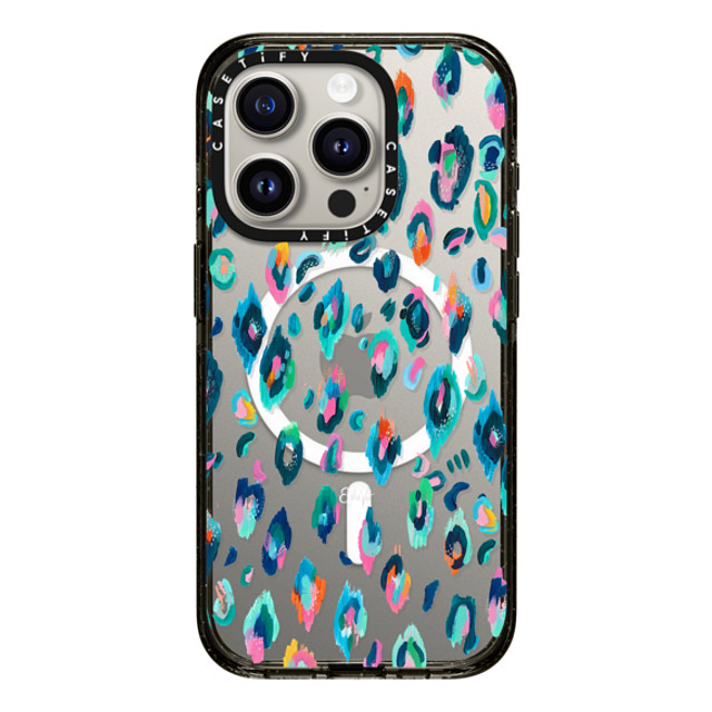 EttaVee x CASETiFY iPhone 15 Pro Case Leopard,Fine Art Black Impact Case MagSafe Compatible Leopard Print no.1 by EttaVee Back to School EttaVee x CASETiFY iPhone 15 Pro Case Leopard,Fine Art Black Impact Case MagSafe Compatible Leopard Print no.1 by EttaVee Back to School