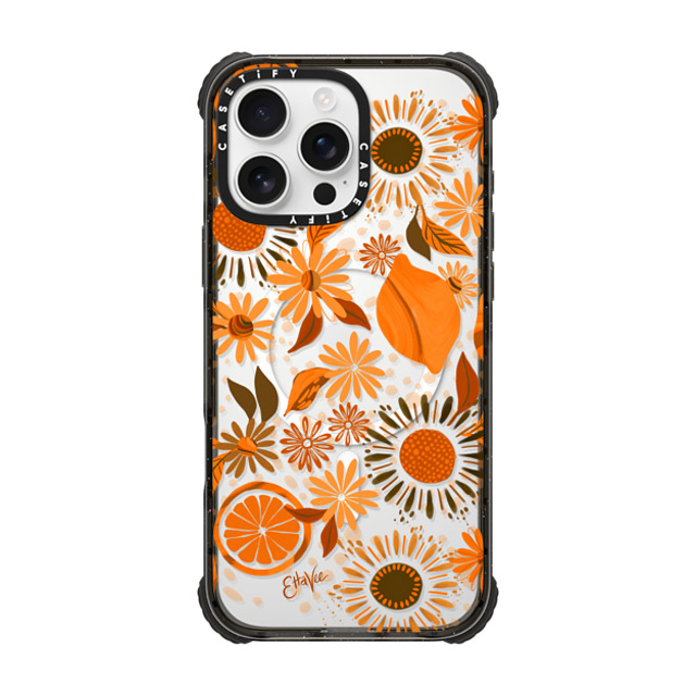 EttaVee x CASETiFY iPhone 16 Pro Max Case Floral,Fruit Black ウルトラ インパクトケース MagSafe 対応 EttaVee 1970s Daisies & Fruit Mother's Day EttaVee x CASETiFY iPhone 16 Pro Max Case Floral,Fruit Black ウルトラ インパクトケース MagSafe 対応 EttaVee 1970s Daisies & Fruit Mother's Day