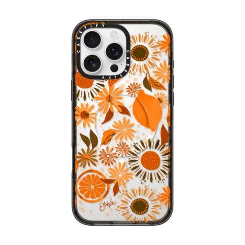 iPhone 16 Pro Max - EttaVee 1970s Daisies & Fruit