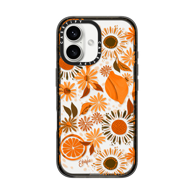 EttaVee x CASETiFY iPhone 16 Case Floral,Fruit Black インパクトケース EttaVee 1970s Daisies & Fruit Mother's Day EttaVee x CASETiFY iPhone 16 Case Floral,Fruit Black インパクトケース EttaVee 1970s Daisies & Fruit Mother's Day