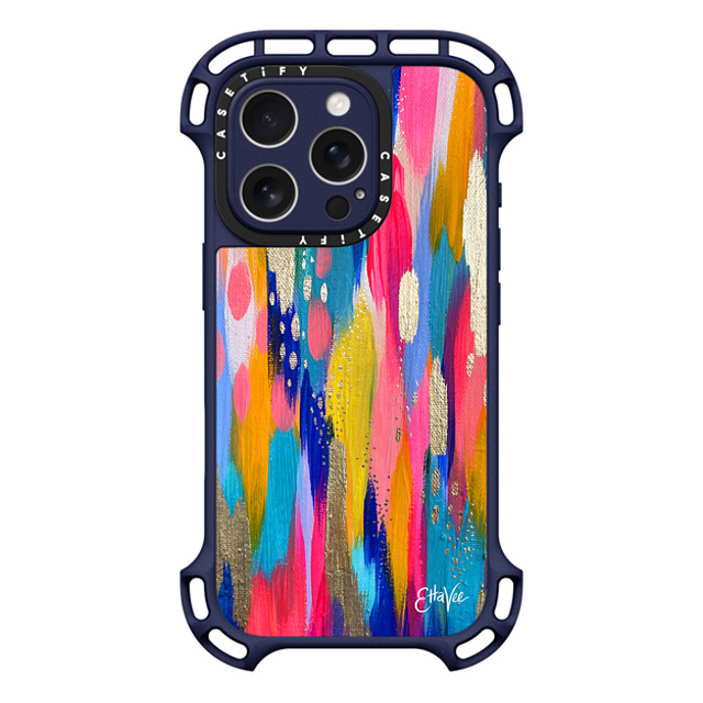 EttaVee x CASETiFY iPhone 16 Pro Case インディゴ ウルトラ バウンスケース MagSafe対応 EttaVee Summer Brushstroke EttaVee x CASETiFY iPhone 16 Pro Case インディゴ ウルトラ バウンスケース MagSafe対応 EttaVee Summer Brushstroke