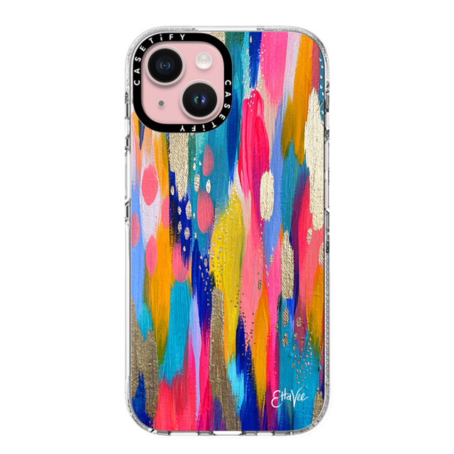 EttaVee x CASETiFY iPhone 15 Case Pattern,Abstract Clear Clear Case MagSafe Compatible EttaVee Summer Brushstroke Mother's Day EttaVee x CASETiFY iPhone 15 Case Pattern,Abstract Clear Clear Case MagSafe Compatible EttaVee Summer Brushstroke Mother's Day
