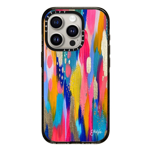 EttaVee x CASETiFY iPhone 15 Pro ケース Pattern,Abstract ブラック インパクトケース MagSafe対応 EttaVee Summer Brushstroke Back to School EttaVee x CASETiFY iPhone 15 Pro ケース Pattern,Abstract ブラック インパクトケース MagSafe対応 EttaVee Summer Brushstroke Back to School