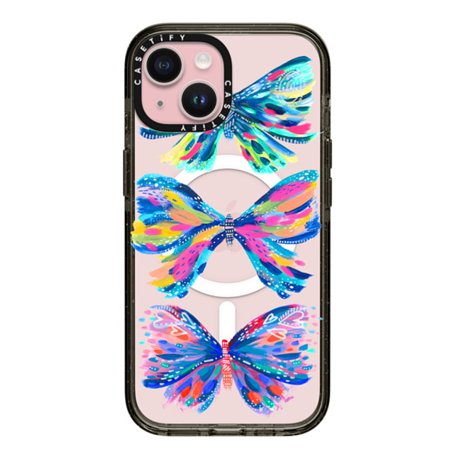 EttaVee x CASETiFY iPhone 15 Case Black Impact Case MagSafe Compatible Papillion Mother's Day EttaVee x CASETiFY iPhone 15 Case Black Impact Case MagSafe Compatible Papillion Mother's Day