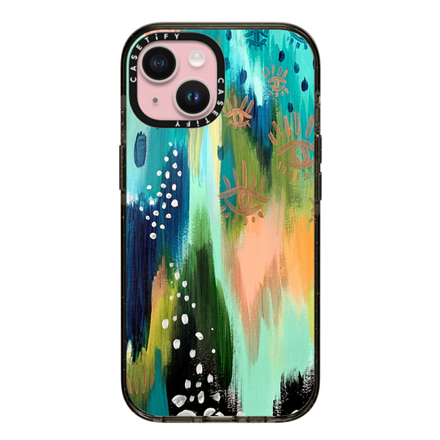 EttaVee x CASETiFY iPhone 15 Case Nature,Geometric Black Impact Case MagSafe Compatible EttaVee Teal Dreams Mother's Day EttaVee x CASETiFY iPhone 15 Case Nature,Geometric Black Impact Case MagSafe Compatible EttaVee Teal Dreams Mother's Day