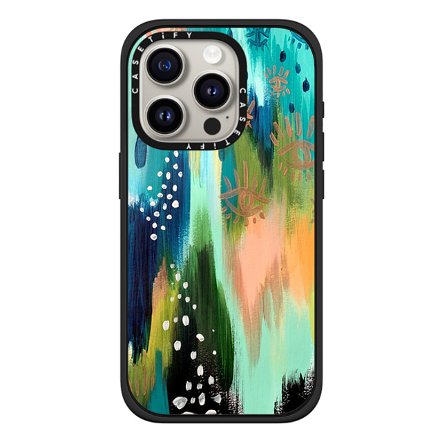 EttaVee x CASETiFY iPhone 15 Pro Case Nature,Geometric マットブラック Impact Case MagSafe Compatible EttaVee Teal Dreams Mother's Day EttaVee x CASETiFY iPhone 15 Pro Case Nature,Geometric マットブラック Impact Case MagSafe Compatible EttaVee Teal Dreams Mother's Day
