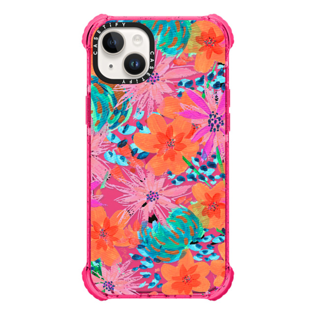 EttaVee x CASETiFY iPhone 14 Plus Case Floral,Fine Art Bubble Gum ウルトラインパクトケース Painted Flowers by EttaVee Mother's Day EttaVee x CASETiFY iPhone 14 Plus Case Floral,Fine Art Bubble Gum ウルトラインパクトケース Painted Flowers by EttaVee Mother's Day