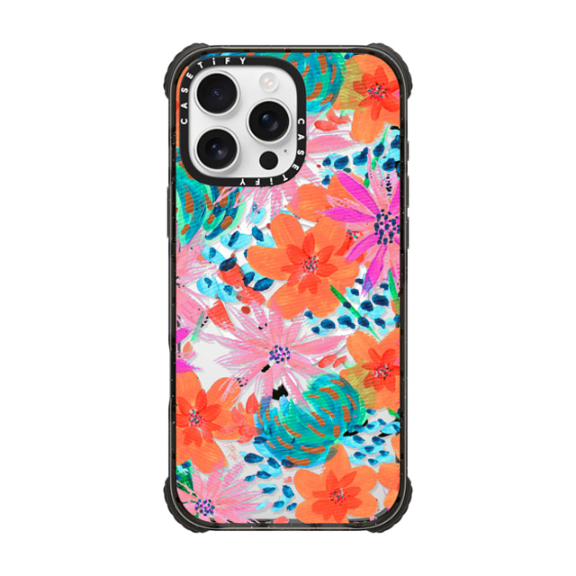 EttaVee x CASETiFY iPhone 16 Pro Max Case Black ウルトラ インパクトケース MagSafe 対応 Painted Flowers by EttaVee EttaVee x CASETiFY iPhone 16 Pro Max Case Black ウルトラ インパクトケース MagSafe 対応 Painted Flowers by EttaVee