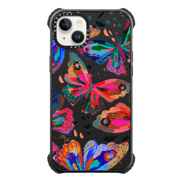 EttaVee x CASETiFY iPhone 14 Plus Case Butterfly,Fine Art }bgubN Ultra Impact Case Colorflies by EttaVee