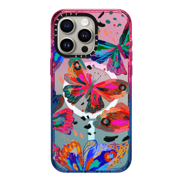 EttaVee x CASETiFY iPhone 15 Pro Max Case Cotton Candy Impact Case MagSafe Compatible Colorflies by EttaVee EttaVee x CASETiFY iPhone 15 Pro Max Case Cotton Candy Impact Case MagSafe Compatible Colorflies by EttaVee