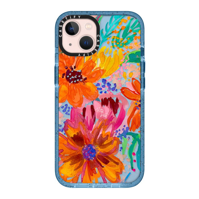 EttaVee x CASETiFY iPhone 13 Case Floral,Fine Art ベイビーブルー インパクトケース EttaVee Watercolor Fleurs Mother's Day EttaVee x CASETiFY iPhone 13 Case Floral,Fine Art ベイビーブルー インパクトケース EttaVee Watercolor Fleurs Mother's Day
