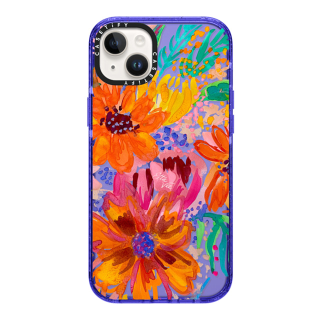 EttaVee x CASETiFY iPhone 14 Plus Case Peri Purple Impact Case EttaVee Watercolor Fleurs EttaVee x CASETiFY iPhone 14 Plus Case Peri Purple Impact Case EttaVee Watercolor Fleurs