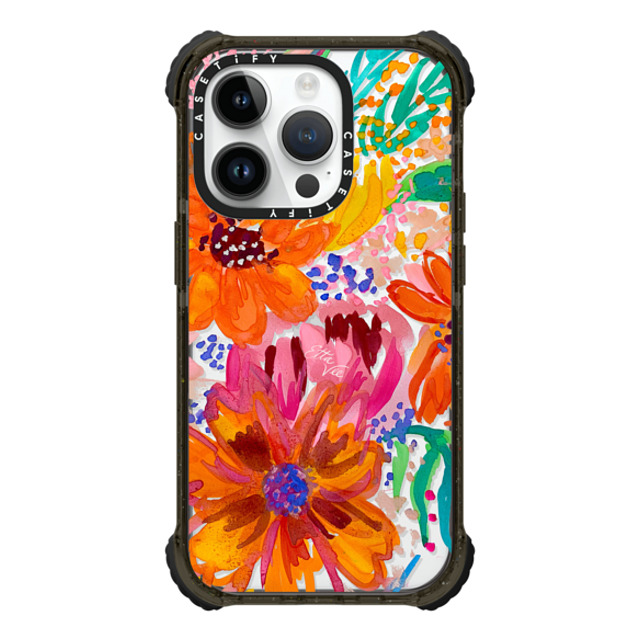 EttaVee x CASETiFY iPhone 14 Pro Case Floral,Fine Art Black ウルトラインパクトケース EttaVee Watercolor Fleurs Mother's Day EttaVee x CASETiFY iPhone 14 Pro Case Floral,Fine Art Black ウルトラインパクトケース EttaVee Watercolor Fleurs Mother's Day