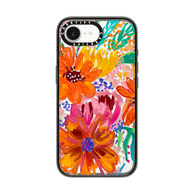EttaVee x CASETiFY iPhone 16e Case Floral,Fine Art Black Impact Case MagSafe Compatible EttaVee Watercolor Fleurs Back to School EttaVee x CASETiFY iPhone 16e Case Floral,Fine Art Black Impact Case MagSafe Compatible EttaVee Watercolor Fleurs Back to School