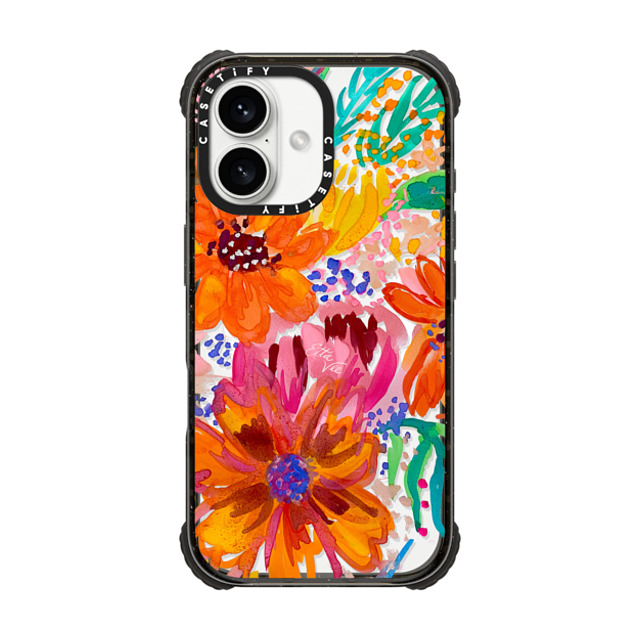 EttaVee x CASETiFY iPhone 16 Case Black ウルトラ インパクトケース MagSafe 対応 EttaVee Watercolor Fleurs EttaVee x CASETiFY iPhone 16 Case Black ウルトラ インパクトケース MagSafe 対応 EttaVee Watercolor Fleurs