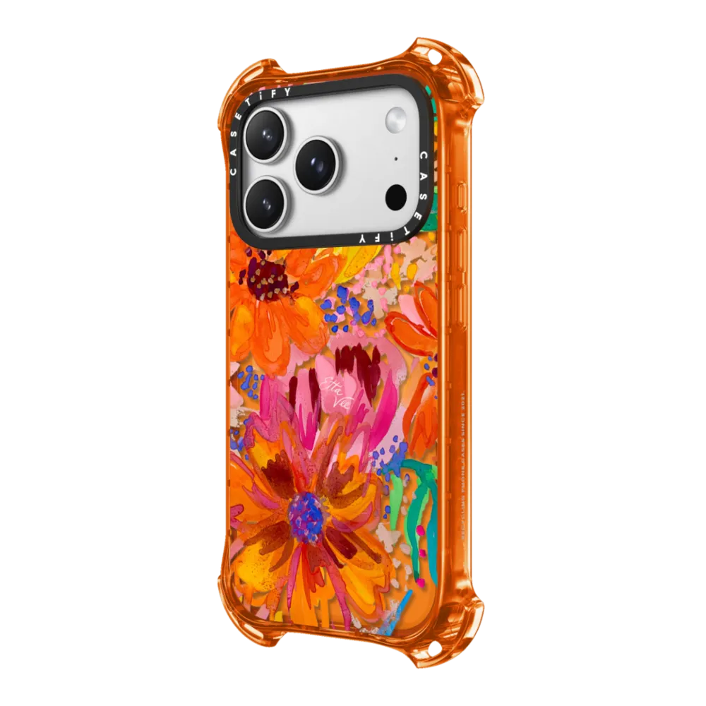 Bounce iPhone 17 Pro Max Case MagSafe Compatible - EttaVee Watercolor Fleurs
