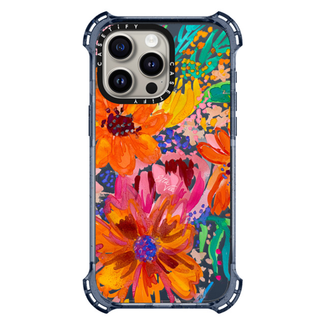 EttaVee x CASETiFY iPhone 15 Pro Max Case Classic Blue バウンスケース EttaVee Watercolor Fleurs EttaVee x CASETiFY iPhone 15 Pro Max Case Classic Blue バウンスケース EttaVee Watercolor Fleurs