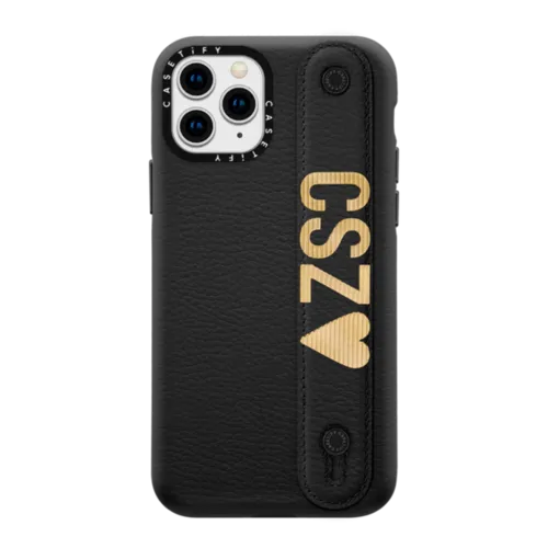 iPhone 11 Pro - Custom Charm Strap Leather iPhone Case