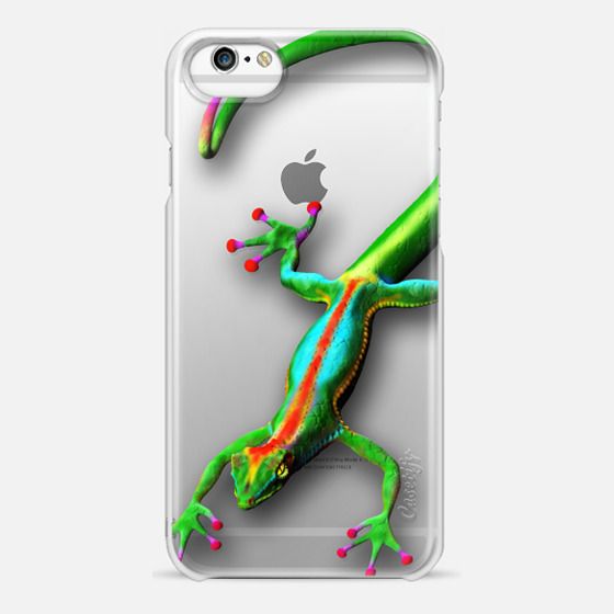 Gecko Lizard Rainbow Colors 3d