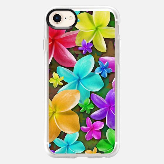 Plumerias Exotic Flowers Dream iPhone 8 Case by BluedarkArt | Casetify