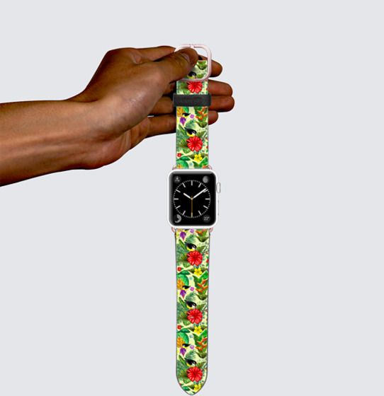 Apple Watch 42mm Bands - Bananaquits Cute Exotic Birds in Tropical Nature