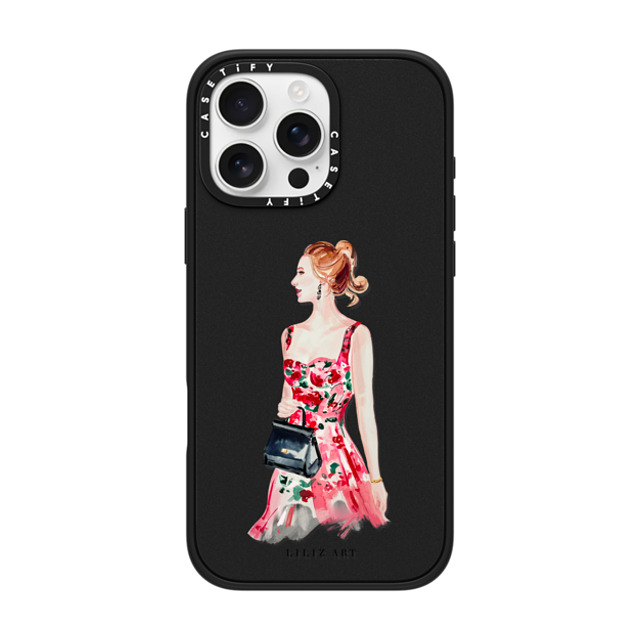 Liliz Art x CASETiFY iPhone 16 Pro Max Case マットブラック インパクトケース MagSafe対応 Lady On A Date Mother's Day Liliz Art x CASETiFY iPhone 16 Pro Max Case マットブラック インパクトケース MagSafe対応 Lady On A Date Mother's Day