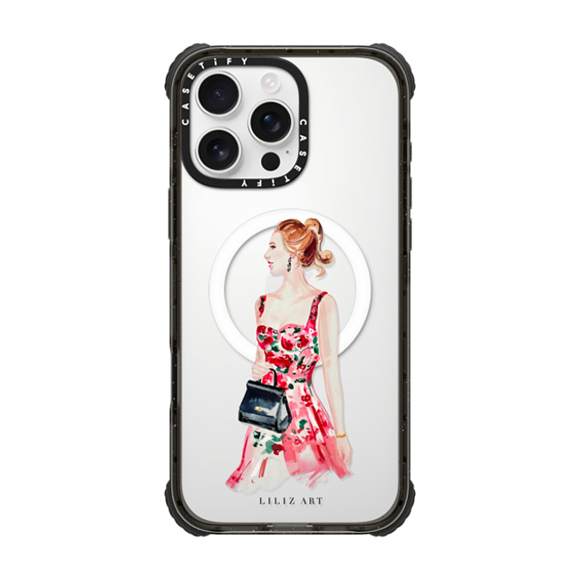 Liliz Art x CASETiFY iPhone 16 Pro Max Case ブラック ウルトラ インパクトケース MagSafe 対応 Lady On A Date Mother's Day Liliz Art x CASETiFY iPhone 16 Pro Max Case ブラック ウルトラ インパクトケース MagSafe 対応 Lady On A Date Mother's Day