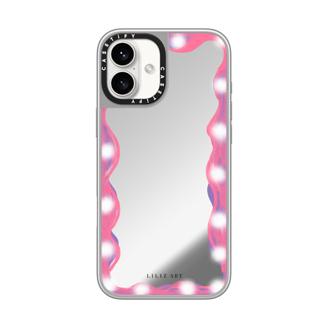 Liliz Art x CASETiFY iPhone 16 Plus Case シルバー (シルバーバンパー) ミラーケース MagSafe対応 Fashion Mirror Liliz Art x CASETiFY iPhone 16 Plus Case シルバー (シルバーバンパー) ミラーケース MagSafe対応 Fashion Mirror
