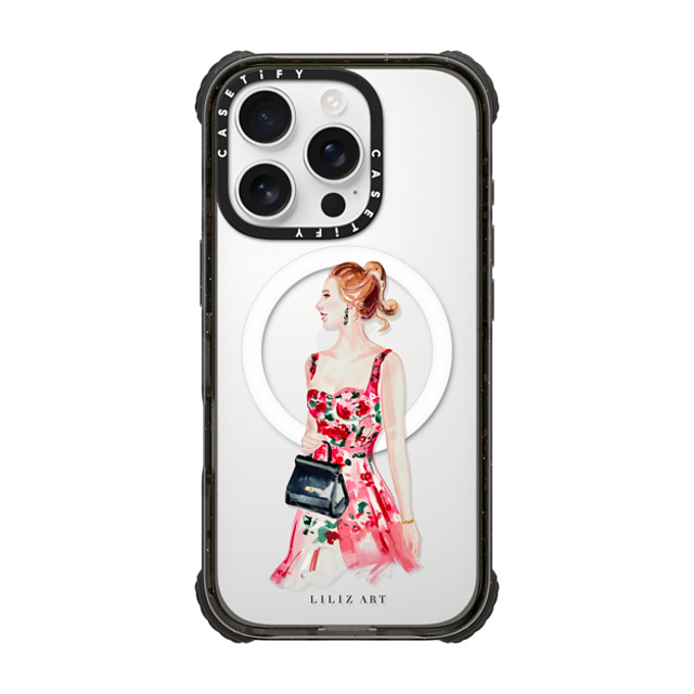Liliz Art x CASETiFY iPhone 16 Pro Case ブラック ウルトラ インパクトケース MagSafe 対応 Lady On A Date Mother's Day Liliz Art x CASETiFY iPhone 16 Pro Case ブラック ウルトラ インパクトケース MagSafe 対応 Lady On A Date Mother's Day