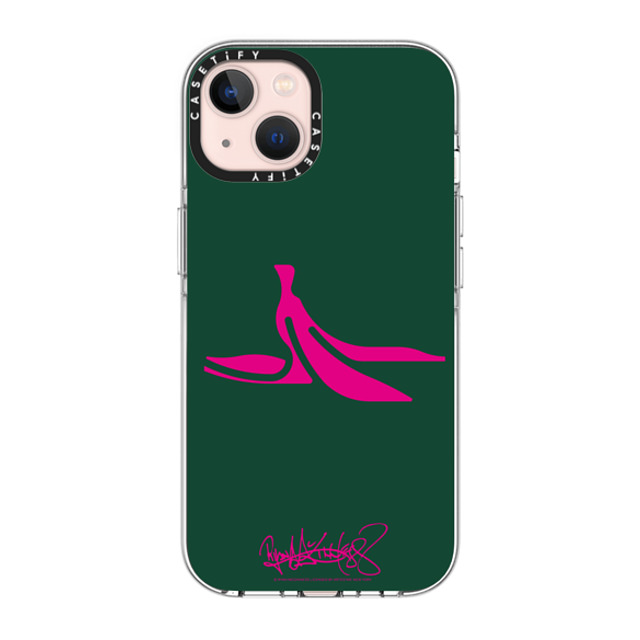 Ryan McGinness x CASETiFY iPhone 13 ケース クリア クリア ケース MagSafe対応 RM Banana Peel