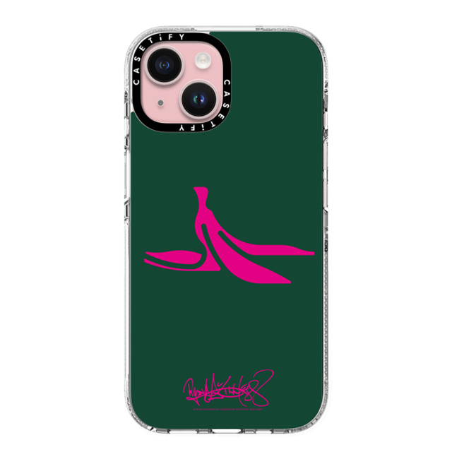 Ryan McGinness x CASETiFY iPhone 15 ケース クリア クリア ケース MagSafe対応 RM Banana Peel