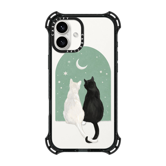 CASETiFY iPhone 16 Plus Case Black バウンスケース Love Cats laura graves CASETiFY iPhone 16 Plus Case Black バウンスケース Love Cats laura graves