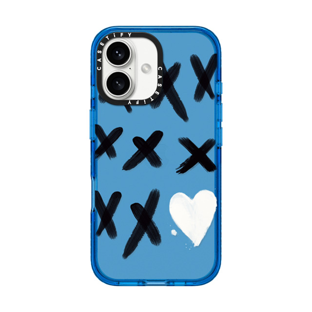 CASETiFY iPhone 16 Case スカイブルー Impact Case xo kisses laura graves CASETiFY iPhone 16 Case スカイブルー Impact Case xo kisses laura graves