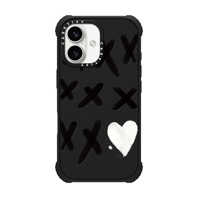 CASETiFY iPhone 16 Case Matte Black ウルトラ インパクトケース MagSafe 対応 xo kisses laura graves CASETiFY iPhone 16 Case Matte Black ウルトラ インパクトケース MagSafe 対応 xo kisses laura graves