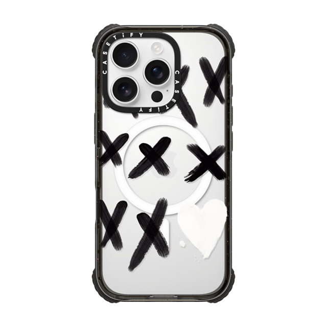 CASETiFY iPhone 16 Pro Case Black ウルトラ インパクトケース MagSafe 対応 xo kisses laura graves CASETiFY iPhone 16 Pro Case Black ウルトラ インパクトケース MagSafe 対応 xo kisses laura graves
