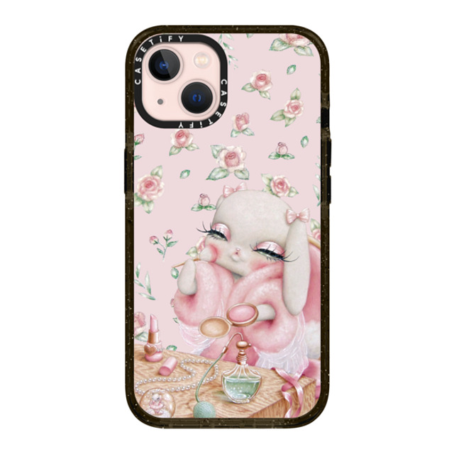 Trash Kitty Art x CASETiFY iPhone 13 ケース ブラック インパクトケース Ballerina's Boudoir