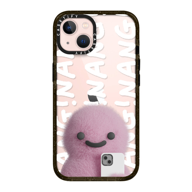 PETTYDUST x CASETiFY iPhone 13 ケース ブラック インパクトケース Nang Dinosaurs and Phones