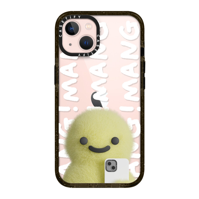 PETTYDUST x CASETiFY iPhone 13 ケース ブラック インパクトケース Mang Dinosaurs and Phones