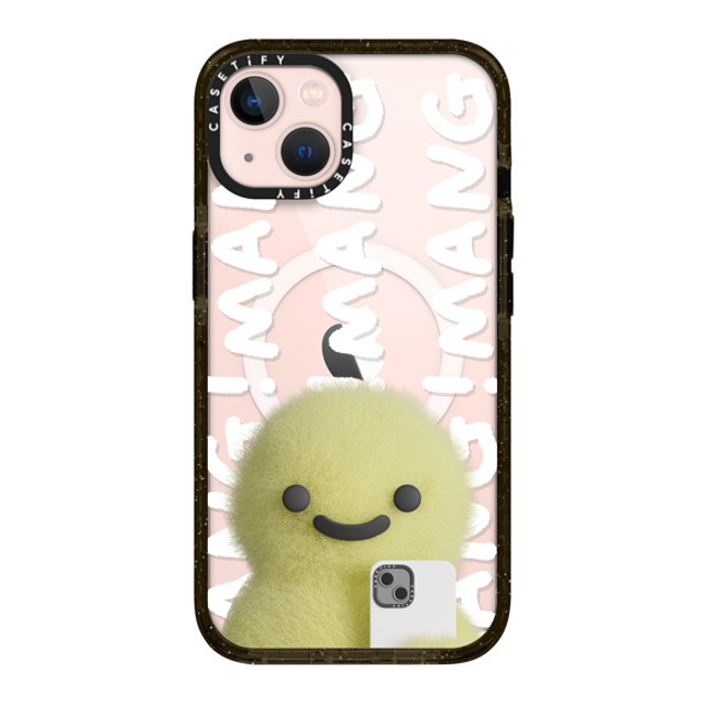 PETTYDUST x CASETiFY iPhone 13 ケース ブラック インパクトケース MagSafe対応 Mang Dinosaurs and Phones