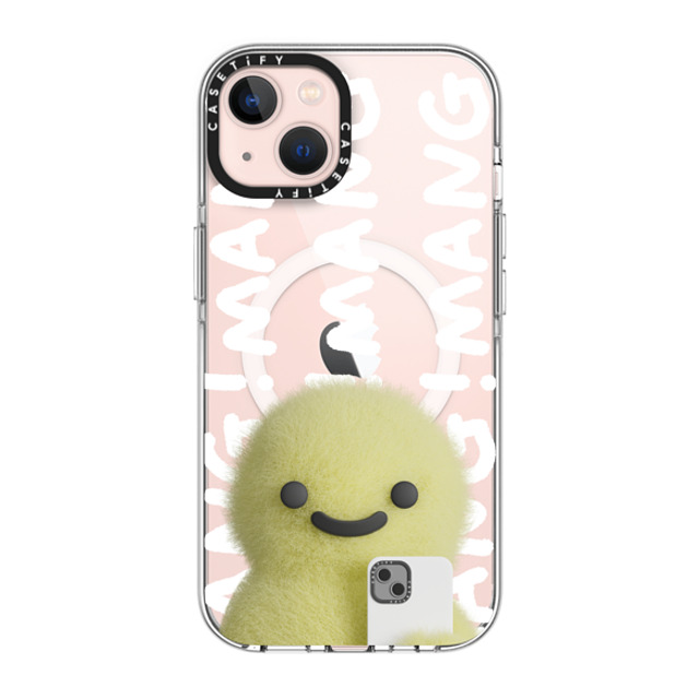 PETTYDUST x CASETiFY iPhone 13 ケース クリア クリア ケース MagSafe対応 Mang Dinosaurs and Phones