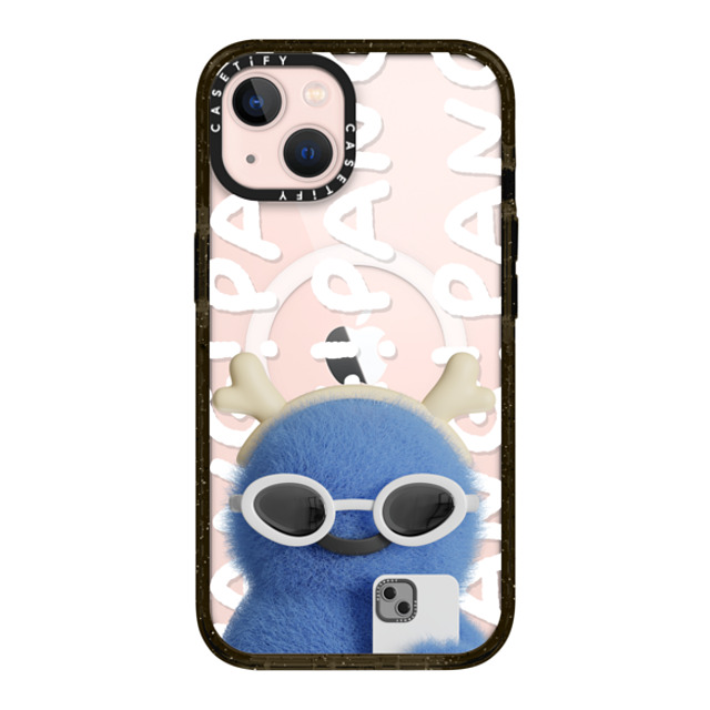 PETTYDUST x CASETiFY iPhone 13 ケース ブラック インパクトケース MagSafe対応 PANG 2024 NEW YEAR!