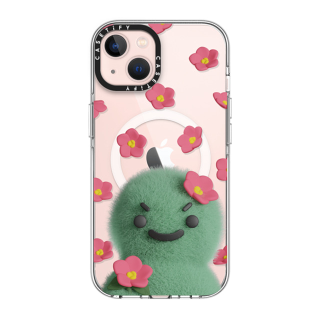 PETTYDUST x CASETiFY iPhone 13 ケース クリア クリア ケース MagSafe対応 flower myong