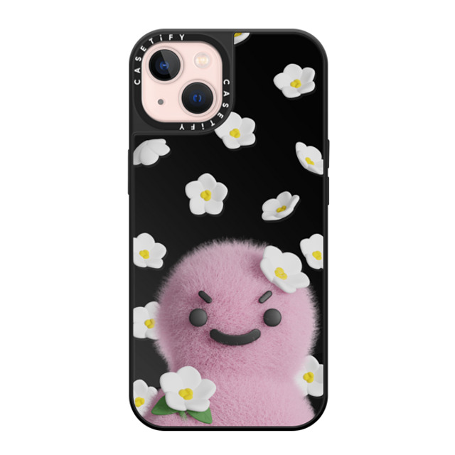 PETTYDUST x CASETiFY iPhone 13 Case Cartoon Black on Black ミラーケース MagSafe対応 flower nang Mother's Day PETTYDUST x CASETiFY iPhone 13 Case Cartoon Black on Black ミラーケース MagSafe対応 flower nang Mother's Day