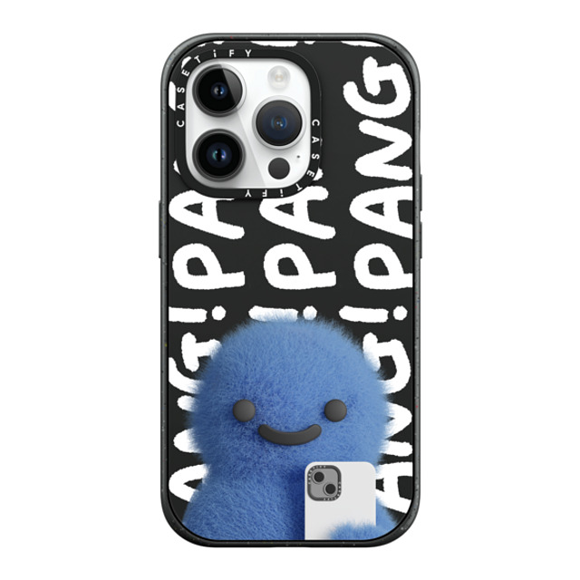 PETTYDUST x CASETiFY iPhone 14 Pro ケース マットブラック インパクトケース MagSafe対応 Pang Dinosaurs and Phones