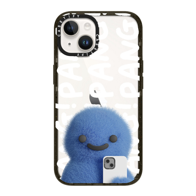 PETTYDUST x CASETiFY iPhone 14 ケース ブラック インパクトケース Pang Dinosaurs and Phones