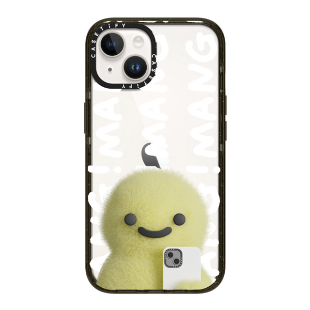 PETTYDUST x CASETiFY iPhone 14 ケース ブラック インパクトケース Mang Dinosaurs and Phones